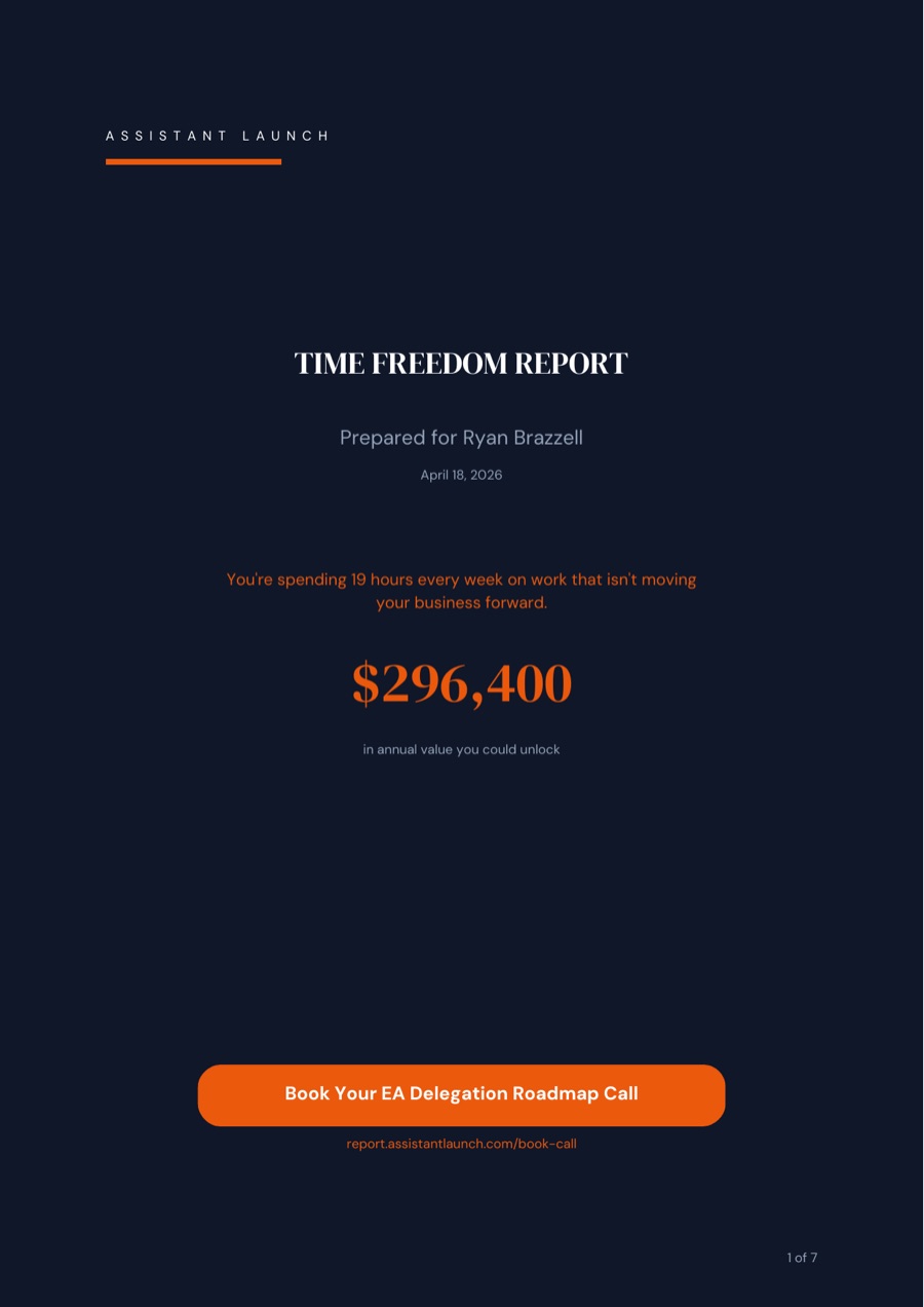 Time Freedom Report - Cover
